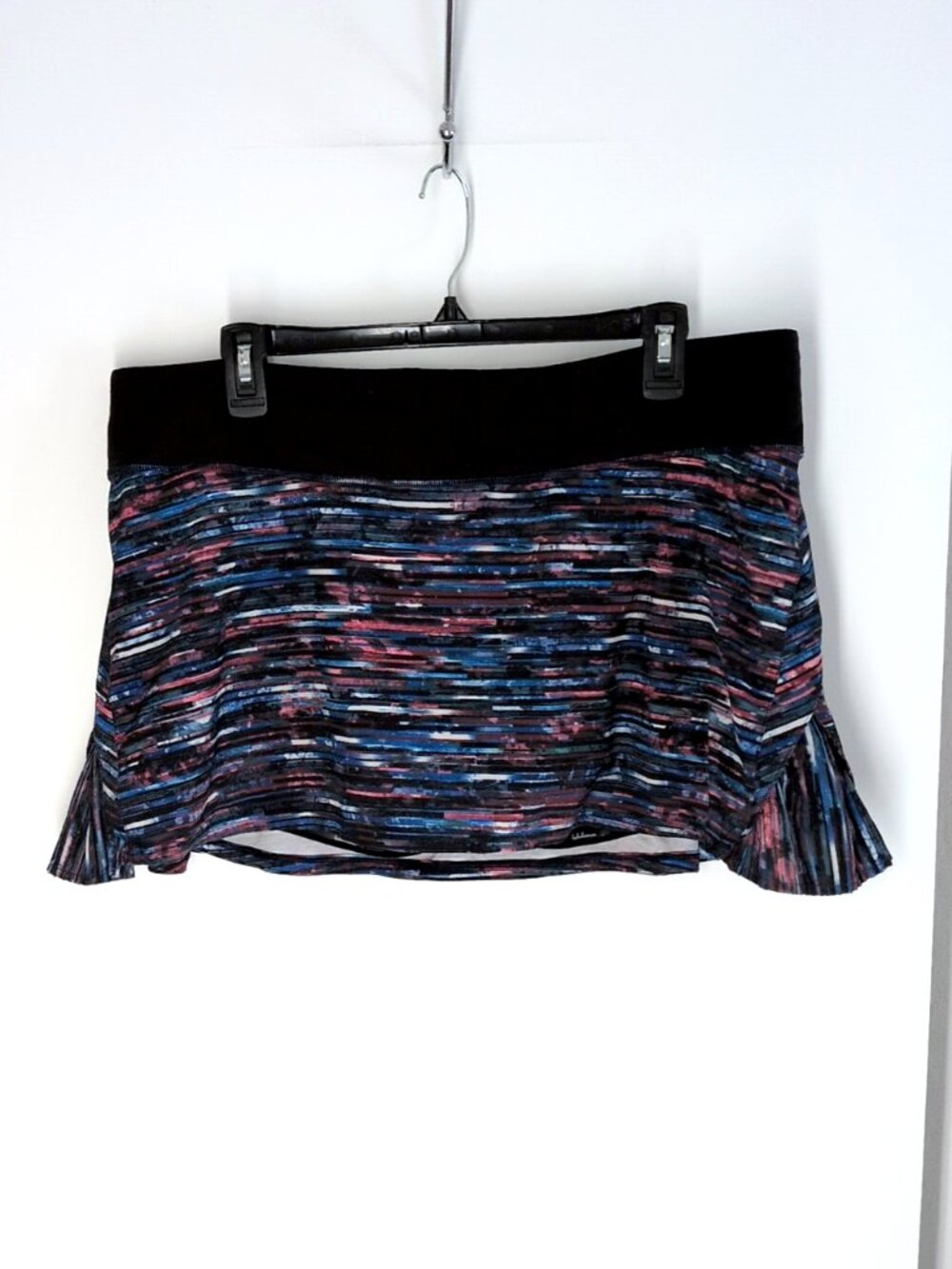 Lululemon Play Off The Pleats Skirt 13" Hinshu Alpine White Multi / Black 12